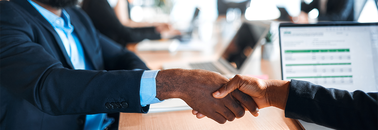 Business handshake